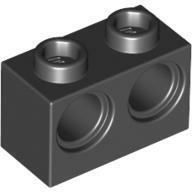 LEGO® 32000c11 - LEGO fekete technic kocka 1 x 2 méretű 2 lyukkal (32000c11)