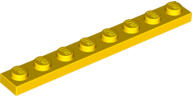 LEGO® 3460c3 - LEGO sárga lap 1 x 8 méretű (3460c3)