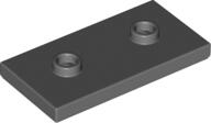 LEGO® 65509c85 - LEGO sötétszürke lap 2 x 4 méretű, közepén két bütyökkel (65509c85)
