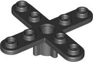 LEGO® 67737c11 - LEGO fekete 4 tollú propeller 5-ös átmérővel, lekerekített végekkel, zárt aljjal (67737c11)