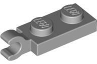 LEGO® 63868c86 - LEGO világosszürke lap 1 x 2 méretű, klipsszel a végén (63868c86)