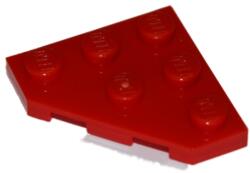 LEGO® 2450c5 - LEGO piros lap 3 x 3 méretű, sarkán lecsapott (2450c5)
