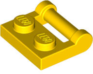 LEGO® 48336c3 - LEGO sárga lap 1 x 2 méretű fogantyúval az oldalán, zárt végű (48336c3)