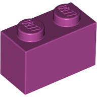 LEGO® 3004c71 - LEGO magenta kocka 1 x 2 méretű (3004c71)