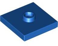 LEGO® 87580c7 - LEGO kék lap 2 x 2 méretű, közepén egy bütyökkel (87580c7)