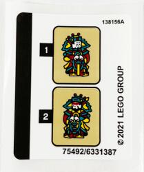 LEGO® 80106stk01 - LEGO Matrica lap - 80106 készlethez (80106stk01)
