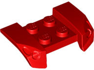 LEGO® 44674c5 - LEGO piros sárhányó 2 x 4 méretű, lámpa mintával (44674c5)