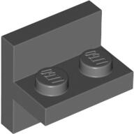 LEGO® 41682c85 - LEGO sötészürke fordító lap, középre igazított 2 x 2 és 1 x 2 méretű (41682c85)
