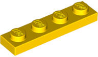 LEGO® 3710c3 - LEGO sárga lap 1 x 4 méretű (3710c3)