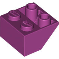 LEGO® 3660c71 - LEGO magenta kocka inverz 45° elem 2x2 méretű (3660c71)