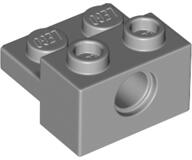 LEGO® 73109c86 - LEGO világosszürke technic kocka 1 x 2 méretű, pin foglalattal, 1 x 2 méretű lappal (73109c86)