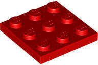 LEGO® 11212c5 - LEGO piros lap 3 x 3 méretű (11212c5)
