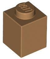 LEGO® 3005c150 - LEGO közepesen sötét bőrszínű kocka 1 x 1 méretű (3005c150)