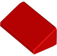 LEGO® 85984c5 - LEGO piros 30° lejtő 1 x 2 x 2/3 méretű (85984c5)