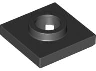 LEGO® 27448c11 - LEGO fekete csempe 2 x 2 méretű, nagy lyukkal (27448c11)