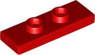 LEGO® 34103c5 - LEGO piros lap 1 x 3 méretű 2 bütyökkel - dupla jumper (34103c5)