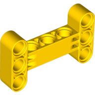 LEGO® 14720c3 - LEGO sárga technic kar, 3 x 5 méretű, elforgatott, H alakú (14720c3)
