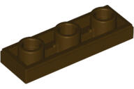 LEGO® 35459c120 - LEGO sötétbarna inverz csempe 1 x 3 méretű, lyukkal a közepén (35459c120)