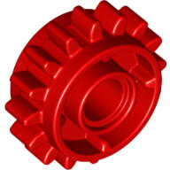 LEGO® 18946c5 - LEGO piros technic fogaskerék 16 fogas, mindkét oldalon fogas peremmel (18946c5)