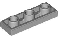 LEGO® 35459c86 - LEGO világosszürke inverz csempe 1 x 3 méretű, lyukkal a közepén (35459c86)