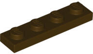 LEGO® 3710c120 - LEGO sötétbarna lap 1 x 4 méretű (3710c120)