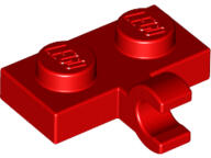 LEGO® 11476c5 - LEGO piros lap 1 x 2 méretű, egy klipsszel (11476c5)