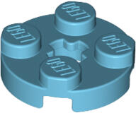 LEGO® 4032c156 - LEGO közepes azúr lap 2 x 2 méretű, kerek, x-tengely lyukkal (4032c156)