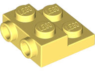 LEGO® 99206c103 - LEGO élénk világos sárga lap 2 x 2 x 2/3 méretű, 2 bütyökkel az oldalán (99206c103)