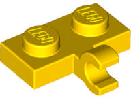 LEGO® 11476c3 - LEGO sárga lap 1 x 2 méretű, egy klipsszel (11476c3)