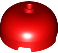 LEGO® 49308c5 - LEGO piros kocka, kerek 3 x 3 x 1 1/3 méretű kupola (49308c5)