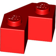LEGO® 87620c5 - LEGO piros kocka 2 x 2 méretű, lecsapott sarok (87620c5)