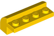 LEGO® 6081c3 - LEGO sárga kocka 2 x 4 x 1 1/3 méretű, íves tetővel (6081c3)