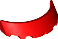 LEGO® 62360c5 - LEGO piros szélvédő 3 x 6 x 1 méretű (62360c5)