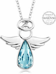 Levien Colier Înger păzitor cu cristale turcoaz Swarovski Angel Rafael
