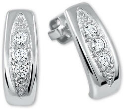 Soliter Brilio Silver Gyönyörű fülbevalók kristályokkal 436 001 00162 04