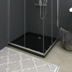 vidaXL Cădiță de duș dreptunghiulară din ABS, negru, 80x90 cm (148917) - vidaxl