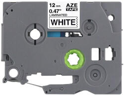 AIMO Banda laminata compatibila Brother P-touch TZe-231, 12 mm, negru pe alb, pentru rafturi, inventariere si organizare profesionala (BHATZE231)