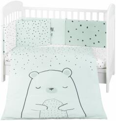 KikkaBoo Set de dormit pentru bebelusi din 6 piese KikkaBoo - Bear with me, Mint, 60 x 120 cm (41101060116) Lenjerii de pat bebelusi‎, patura bebelusi