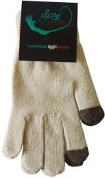 Glove workshop Manusi Glove Workshop din lana pentru Touchscreen, Unisex, Alb/Crem (7904)