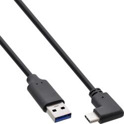 InLine Cablu USB 3.2 Gen2-A la USB type C drept/unghi 90 grade T-T 1m, InLine IL35711W (IL35711W)