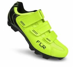 FLR F-55 III MTB kerékpáros cipő, SPD, neon sárga, 37-es