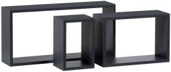Autronic Set etajere de perete P-009, gri mat, set 3 buc. , gri Raft