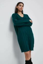 MEDICINE rochie culoarea turcoaz, mini, oversize ZBYY-SUDB05_69X
