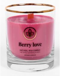4home Lumânare parfumată în sticlă Berry love, 500 g, 9, 5 cm