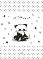  Babastar puha pelenkázó lap 50*70 cm - szürke panda