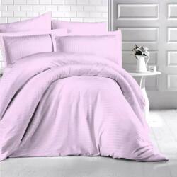 HomePuls Cearsaf de pat 1 persoana Damasc Bumbac 100% tip Hotel cu dunga 1 cm, 160x240 cm, Lila