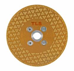  TLS VACUUM 2 SIDE TRIANGLE GOLDEN vákuum forrasztott gyémánt vágó- és csiszolótárcsa 2 oldalas M14xd115 mm
