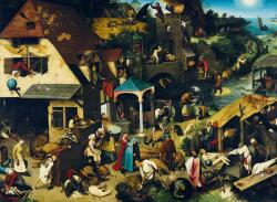 Bluebird Puzzle - Puzzle Pieter Bruegel cel Bătrân - Proverbe olandeze - 3 000 piese