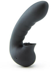 Pretty Love Vibrator pentru Deget Hobgoblin cu Stimulator Clitoris USB Negru Vibrator