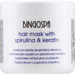 BingoSpa Mască de păr, cu extract de spirulină și keratina - BingoSpa Mask For Hair Keratin And Spirulina 500 g